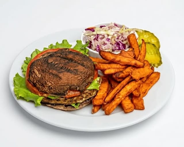 Double Beyond Mushroom Burger.