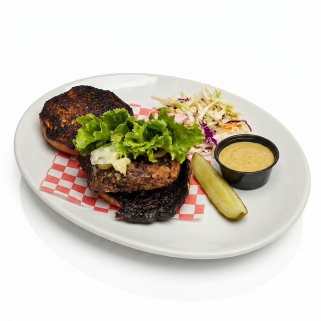 Double Take Turkey Portobello Burger