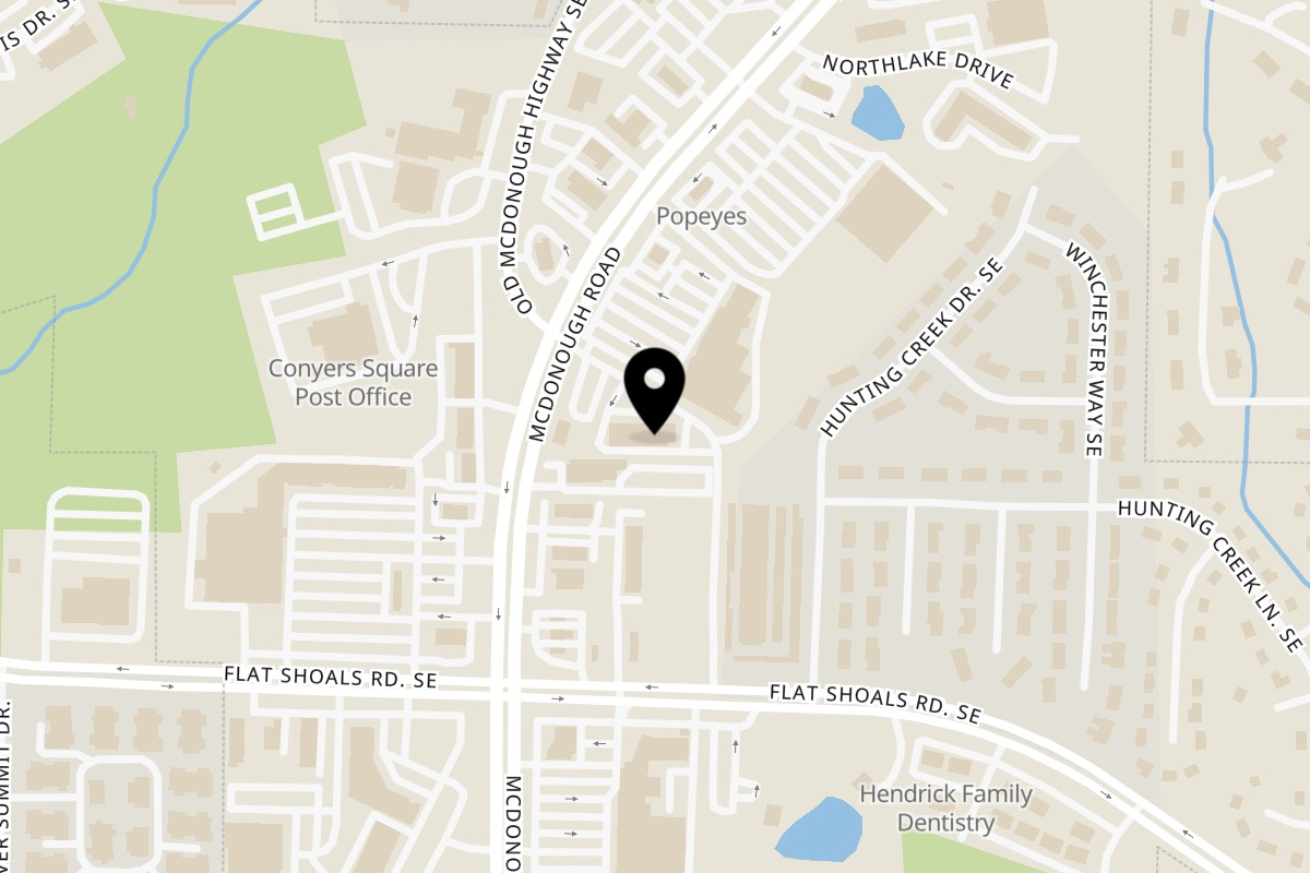 Map showing the location of Empress Kitchen on 1706 Hwy 138 SE Suite D in Conyers